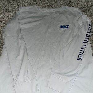 Vineyard Vines blue whale shirt medium